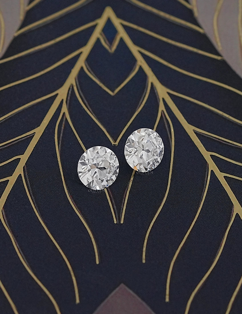 Paired Old European Round Lab Diamond -- 5.00 TCW Lab Grown Diamond
