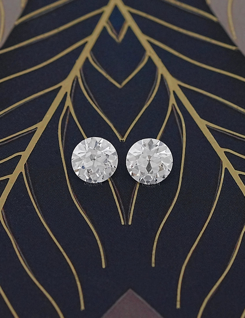 Paired Old European Round Lab Diamond -- 5.00 TCW Lab Grown Diamond