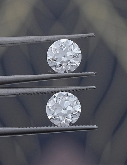 Paired Old European Round Lab Diamond -- 2.00 TCW