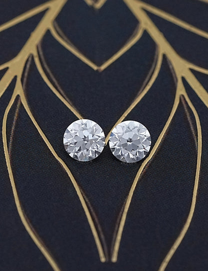 Paired Old European Round Lab Diamond -1.00 TCW