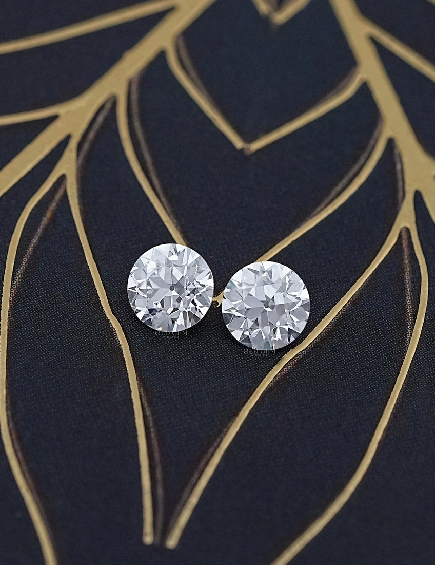 Paired Old European Round Lab Diamond -1.00 TCW