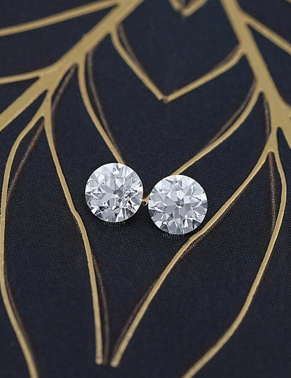Paired Old European Round Lab Diamond -1.00 TCW