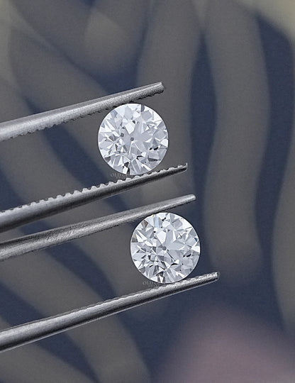 Paired Old European Round Lab Diamond -1.00 TCW