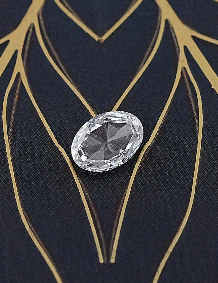 Rose Cut Oval Lab Diamond