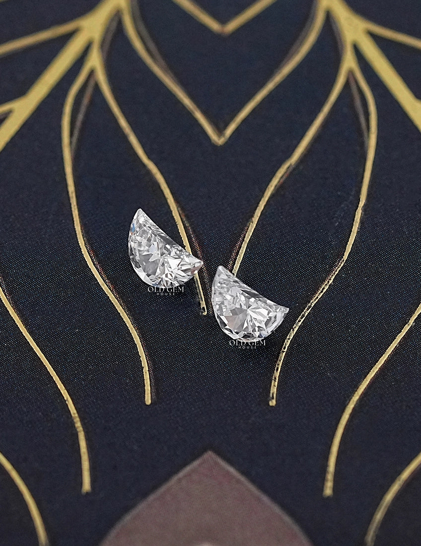 Crescent Half Moon Lab Diamond Loose