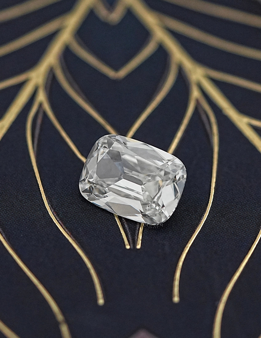 5.05 CT Lab Grown Old Mine Cushion Cut Diamond Lab Grown Diamond