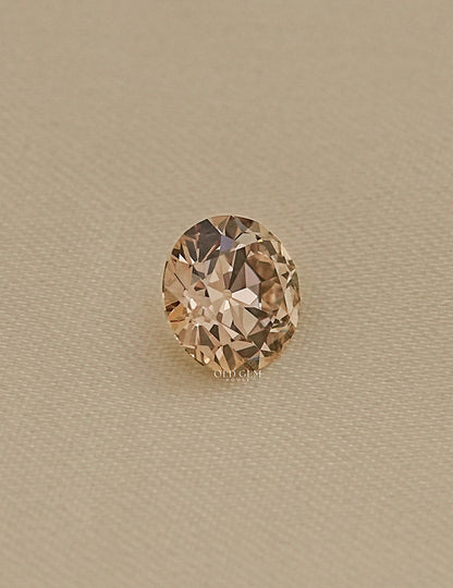 Light Champagne Old European Round Lab Diamond Lab Grown Diamond