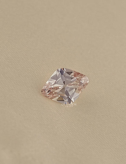 Light Champagne Old Mine Lozenge Lab Diamond Lab Grown Diamond