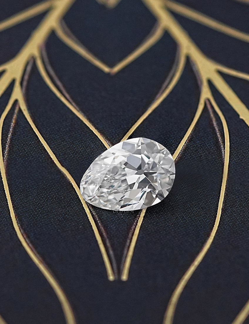 Lab Grown Old Mine Pear Cut Loose Diamond Lab Grown Diamond