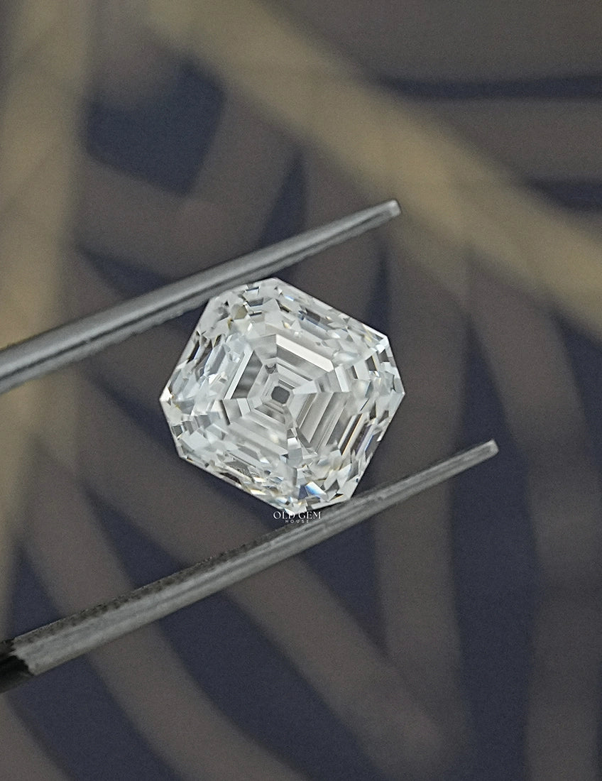 Loose Old Mine Asscher Lab Grown Diamond
