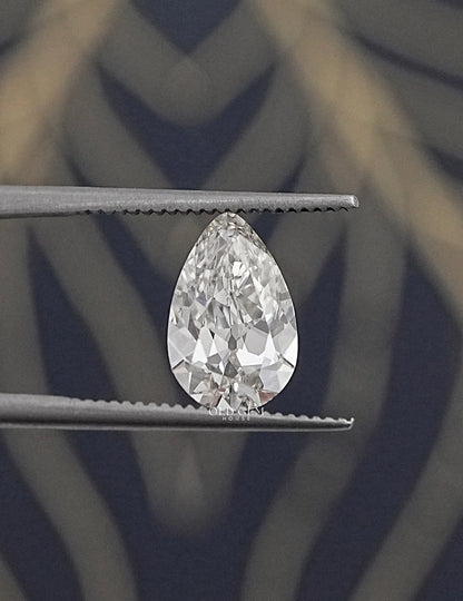 Loose Old Mine Pear Lab Grown Diamond-IJ/VS