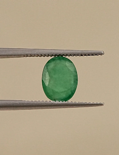 Natural Green Oval Cut Gemstone Loose Diamond