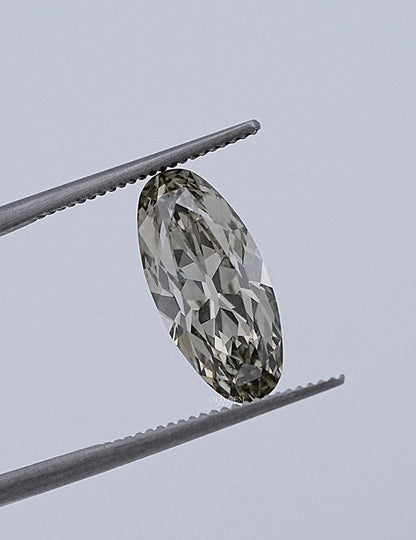 Old Mine Gray Moval Lab Diamond