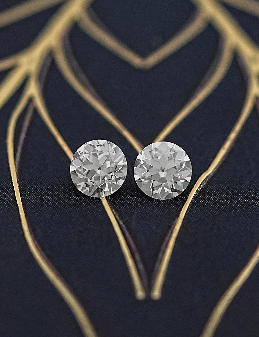 Old European Round Cut Diamond Matching Pairs Lab Grown Diamond