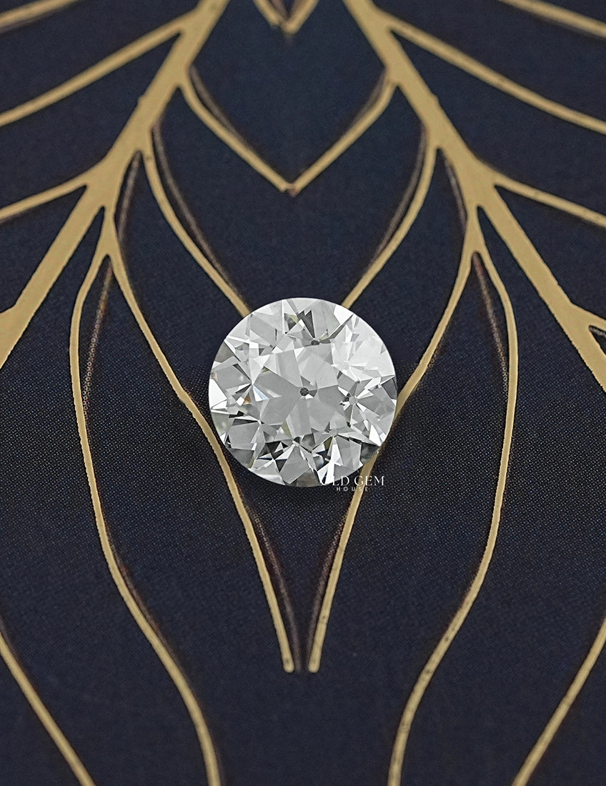 3.50 Carat Old European Round Cut Lab Diamond Lab Grown Diamond