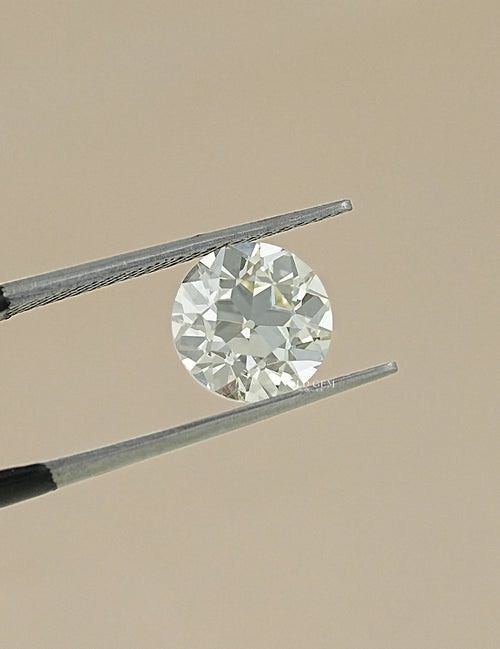 3.01 Carat IGI Certified Old European Round Cut Lab Diamond