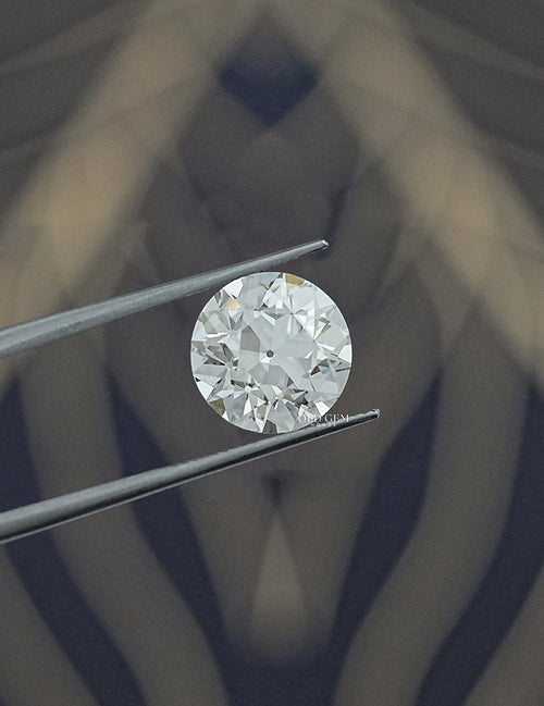 3.50 Carat Old European Round Cut Lab Diamond