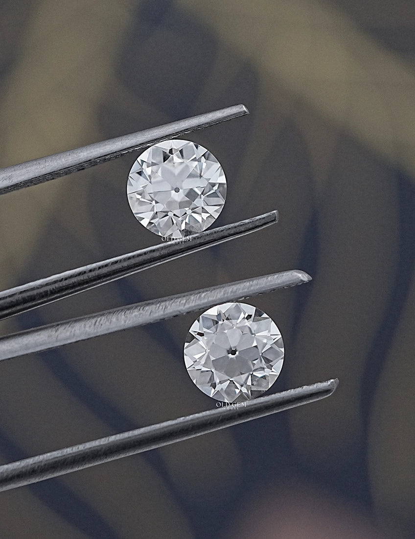 Traditional OEC Round Lab Grown Diamond Matching Pair