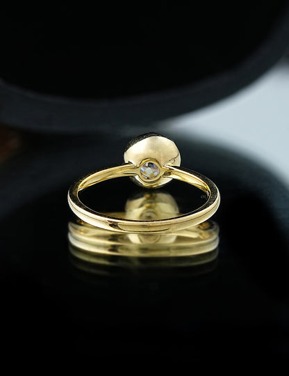 Old European Round Cut Solitaire Ring