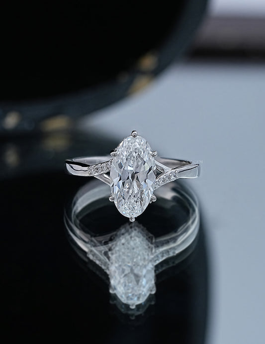 Old Mine Moval Accent Ring