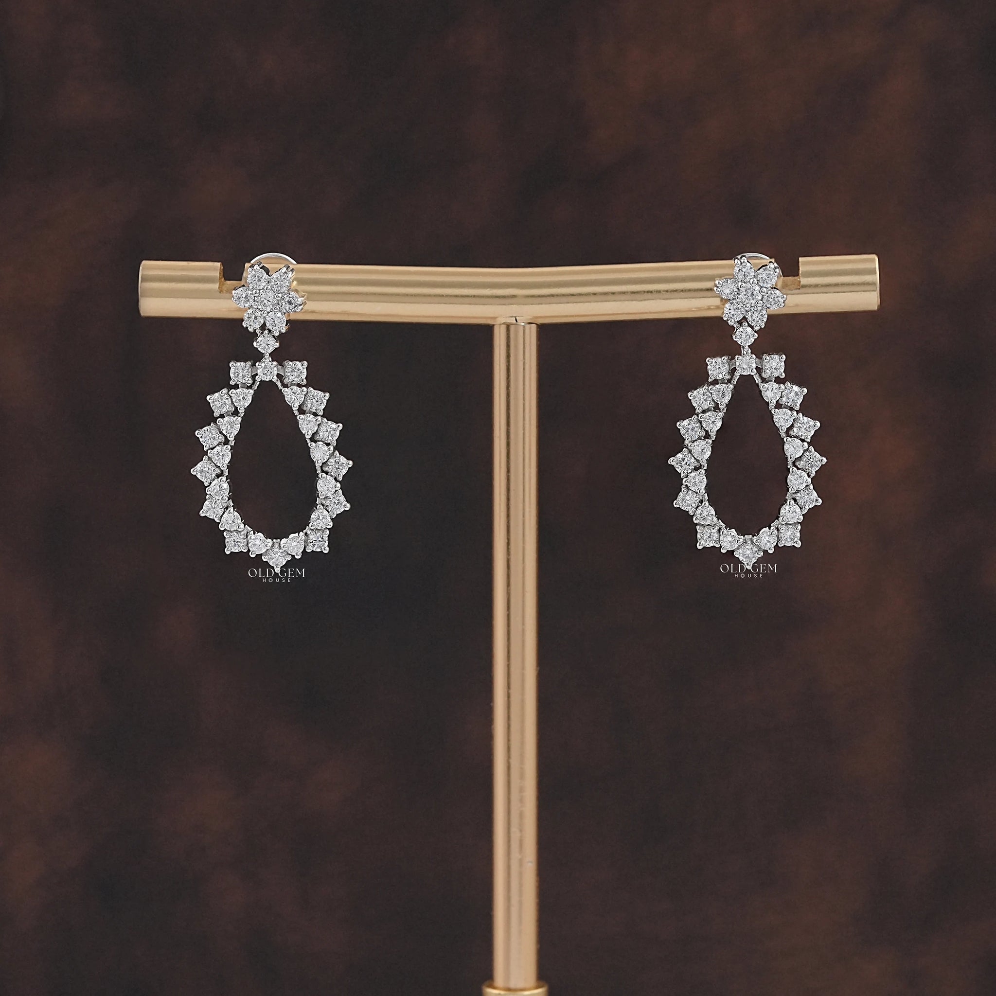 Pear Shape Drop Earrings