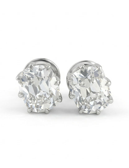 Old Mine Cushion Lab Stud Earring Earrings