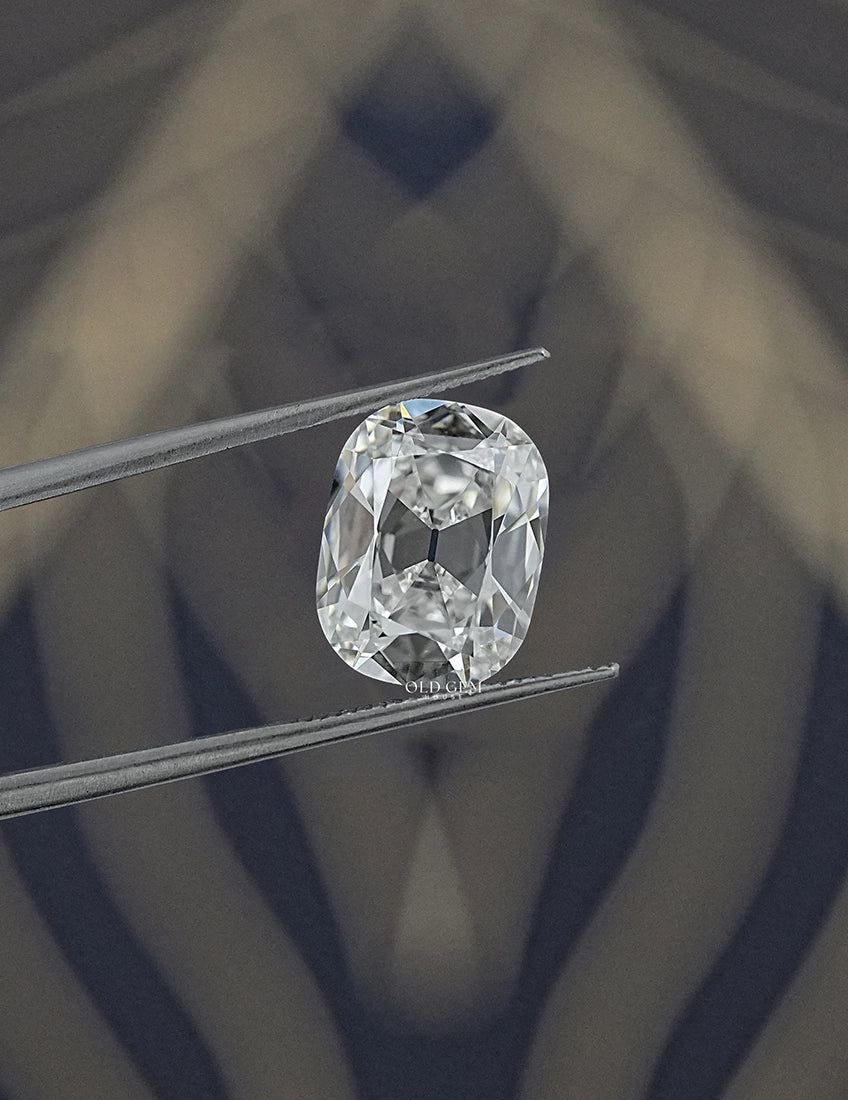 4.01 Carat Old Mine Cushion-Cut Lab Diamond Lab Grown Diamond