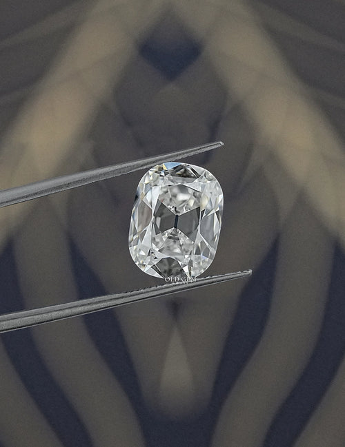 4.01 Carat Old Mine Cushion-Cut Lab Diamond
