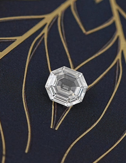 3.10 Carat Loose Old Mine Hexagon Cut Diamond Lab Grown Diamond