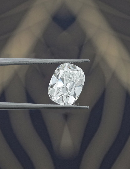 3.04 Carat Old Mine Cushion Lab Diamond Lab Grown Diamond