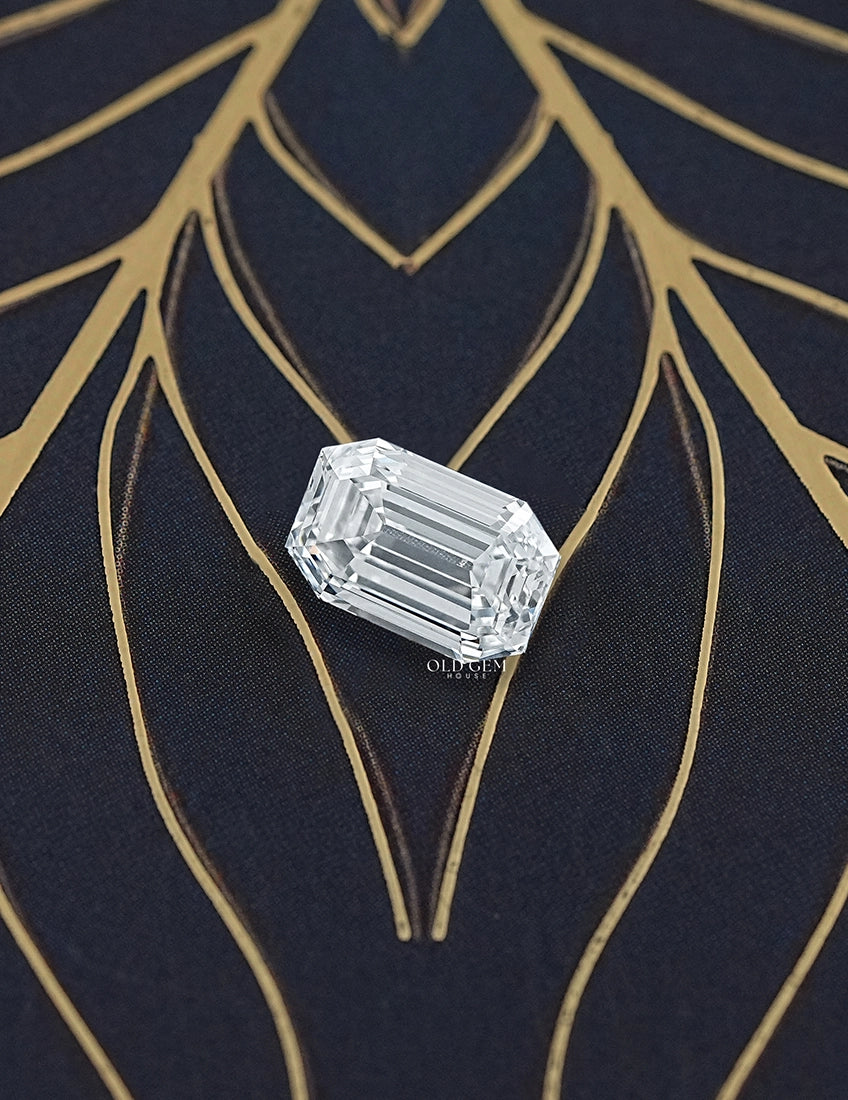 3.03 Carat Old Mine Emerald Cut Lab Diamond Lab Grown Diamond