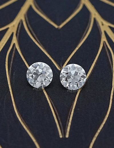 Old European Round Cut Diamond Matching Pair