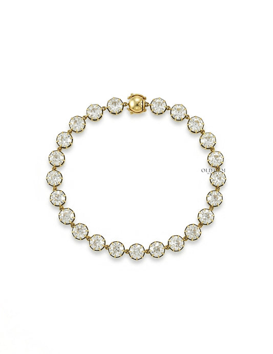 Old European Cut Diamond Tennis Bracelet Bracelet