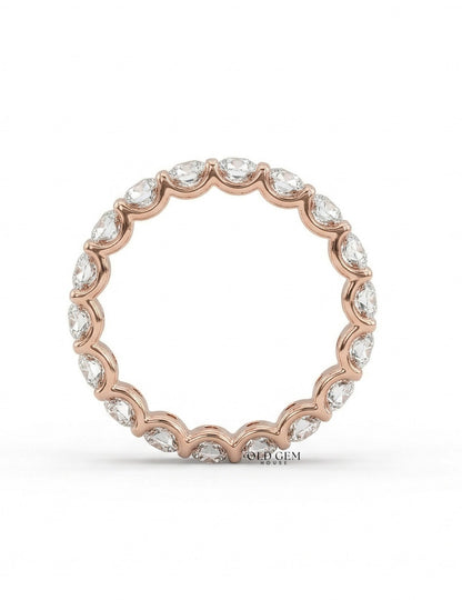 Old European Round Diamond Eternity Wedding Band Wedding Band