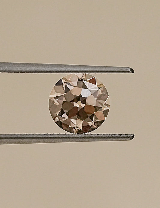 Light Champagne Old European Round Lab Diamond Lab Grown Diamond