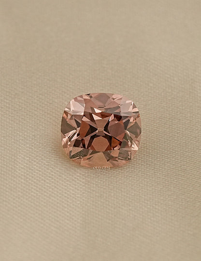 Old Mine Cushion Cut Lab Champagne Diamond Lab Grown Diamond