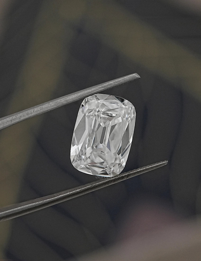 5.05 CT Lab Grown Old Mine Cushion Cut Diamond Lab Grown Diamond
