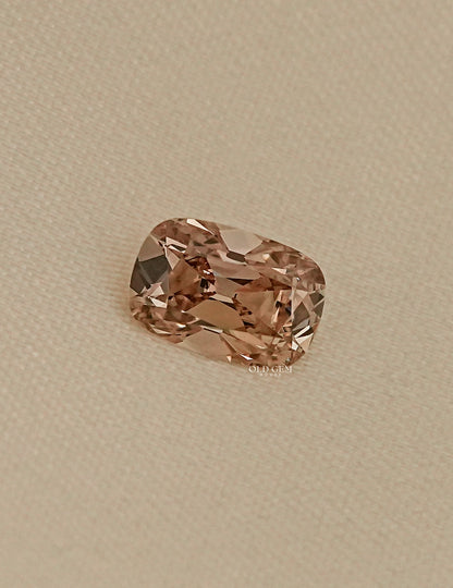 Old Mine Cushion Cut Champagne Diamond Lab Grown Diamond