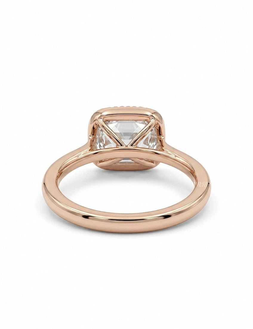 Vintage Old Mine Cushion Cut Milgrain Bezel Set Solitaire Ring Engagement Ring