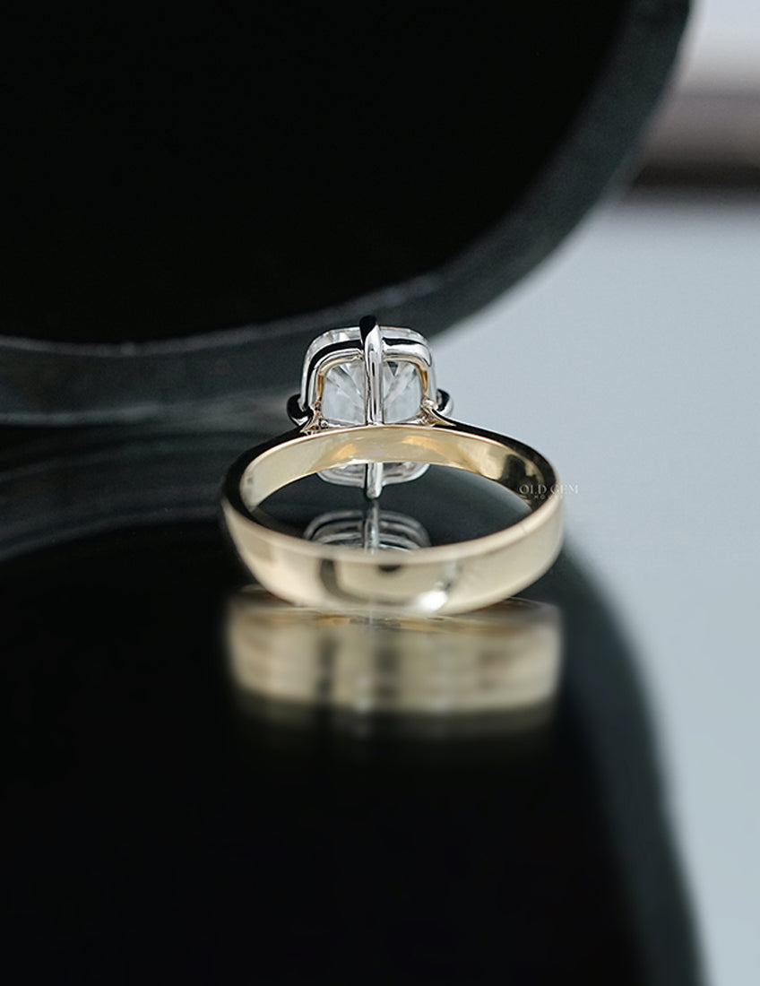 Old Mine Cushion Cut Solitaire Ring Georgian Era Engagement Ring