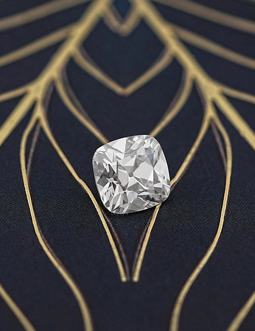 Square Old Mine Cushion Lab Diamond - 3 Carat Lab Grown Diamond