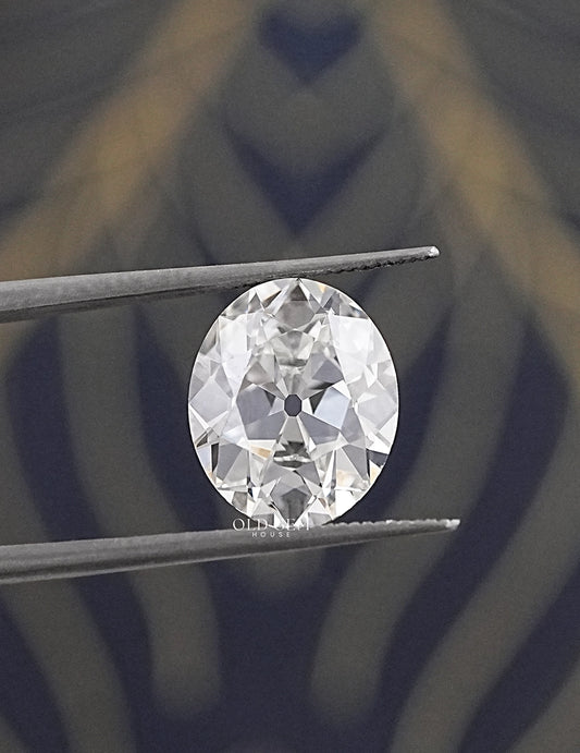 Old Mine Cut Oval Lab Grown Diamond Lab Grown Diamond
