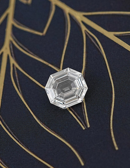 3.10 Carat Loose Old Mine Hexagon Cut Diamond Lab Grown Diamond
