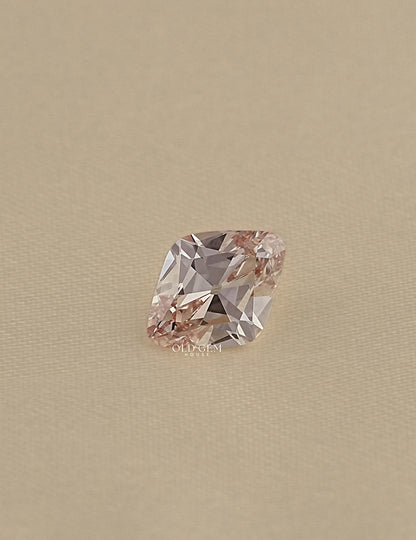 Light Champagne Old Mine Lozenge Lab Diamond Lab Grown Diamond