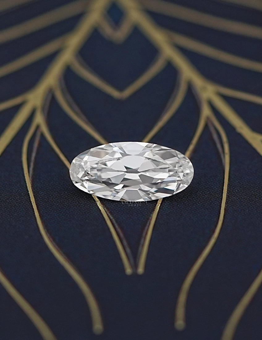 Old Mine Moval Lab Grown Diamond - 3.10 Carat Lab Grown Diamond