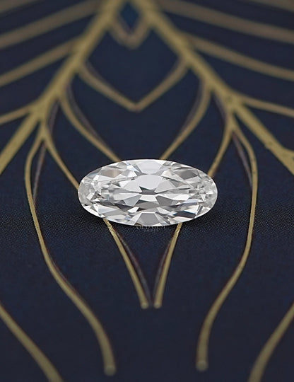Old Mine Moval Lab Grown Diamond - 3.10 Carat Lab Grown Diamond