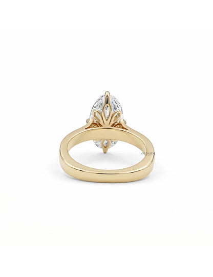 Georgian Old Mine Moval Cut Solitaire Engagement Ring Engagement Ring