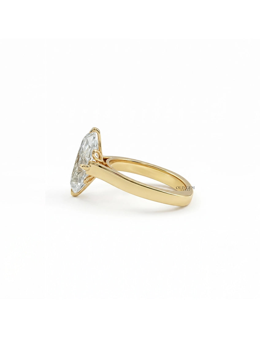 Georgian Old Mine Moval Cut Solitaire Engagement Ring Engagement Ring
