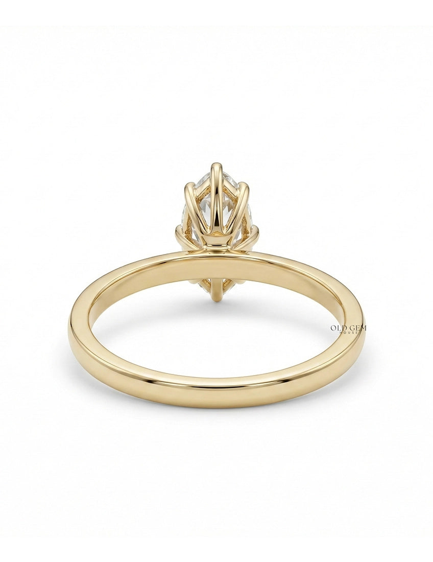 Georgian Old Mine Oval Cut Solitaire Engagement Ring Engagement Ring