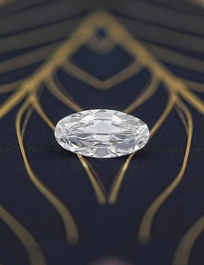 Old Mine Moval Cut Lab Grown Diamond